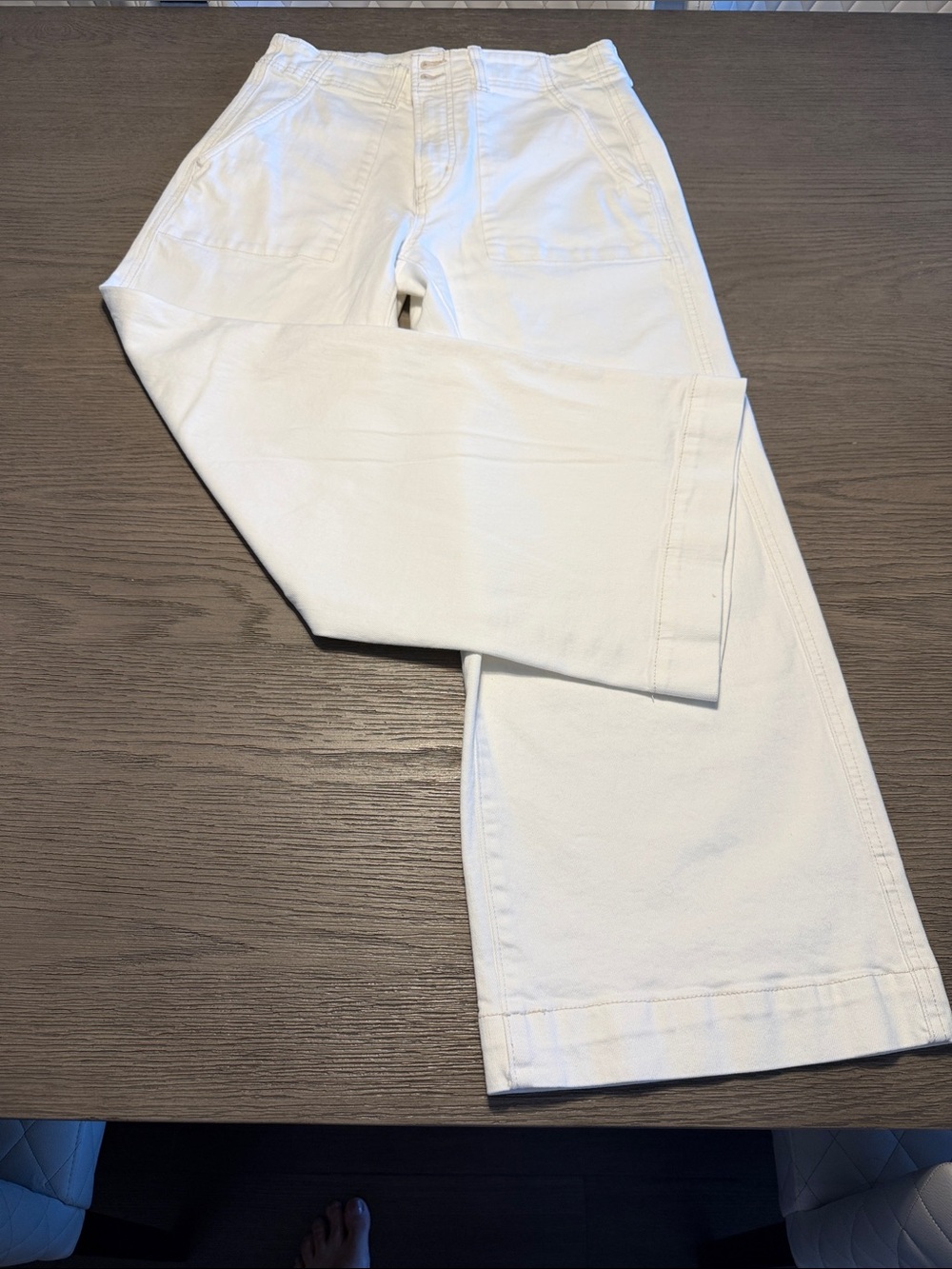 GAP Wide Leg Pants - White